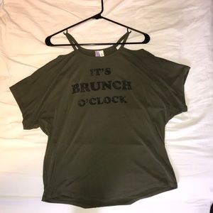 Off the shoulder T-shirt